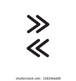 Simple arrow icon isolated on white background EPS Vector