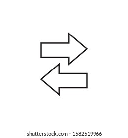 Simple Arrow icon isolated on white background EPS Vector