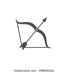 simple arrow icon on white background