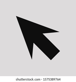Simple arrow icon template with white background.
