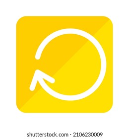 simple arrow icon using flat style with two colors