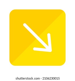 simple arrow icon using flat style with two colors