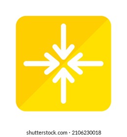 simple arrow icon using flat style with two colors