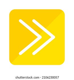 simple arrow icon using flat style with two colors