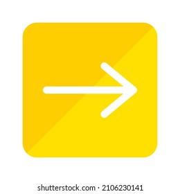 simple arrow icon using flat style with two colors
