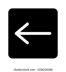 simple arrow icon using glyph style