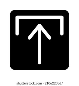 simple arrow icon using glyph style