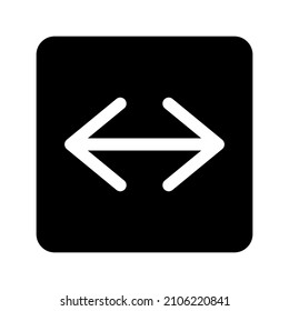 simple arrow icon using glyph style
