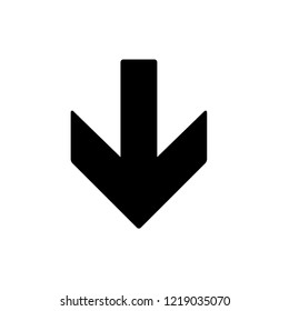 Simple arrow icon. Vector Illustration