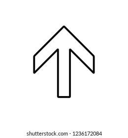 Simple arrow icon. Vector Illustration