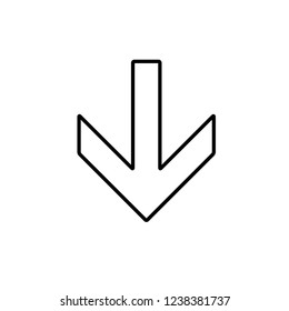 Simple arrow icon. Vector Illustration