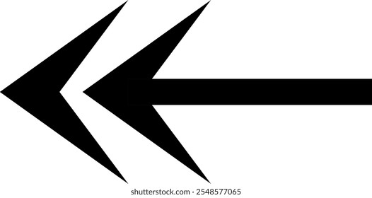 Icono de flecha simple .Ilustración vectorial.