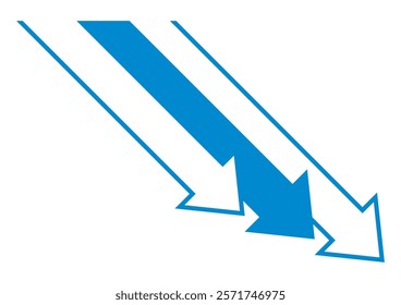Simple arrow illustration icon image