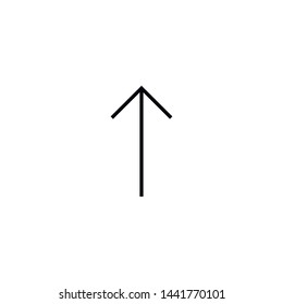 Simple arrow line icon. Stroke pictogram. Vector illustration isolated on a white background. Premium quality symbols. Vector sign for mobile app and web sites.