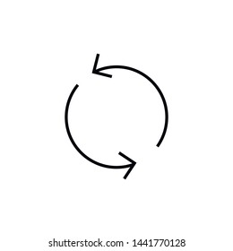 Simple arrow line icon. Stroke pictogram. Vector illustration isolated on a white background. Premium quality symbols. Vector sign for mobile app and web sites.