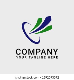 simple arrow logo for company business