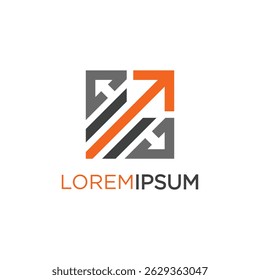 simple arrow logo icon template design vector	
