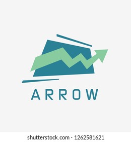 Simple arrow logo template