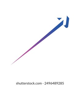 simple arrow sign. colorful and very fast arrow symbol