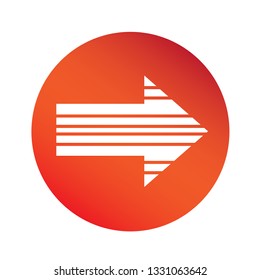 simple arrow sign icon