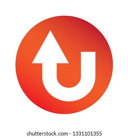 simple arrow sign icon 