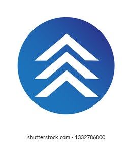 simple arrow sign icon