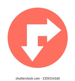 simple arrow sign icon