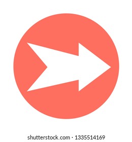 simple arrow sign icon
