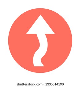 simple arrow sign icon