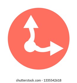 simple arrow sign icon