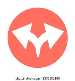 simple arrow sign icon