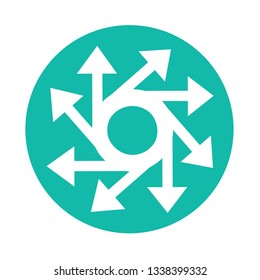 simple arrow sign icon