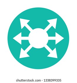 simple arrow sign icon