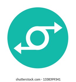 simple arrow sign icon