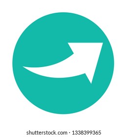simple arrow sign icon