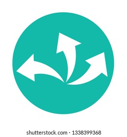 simple arrow sign icon