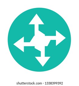 simple arrow sign icon