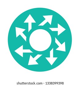 simple arrow sign icon