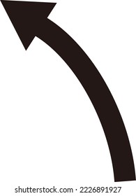 Simple arrow silhouette design parts