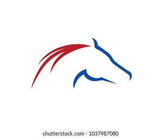 Simple arrow silhouette of horse