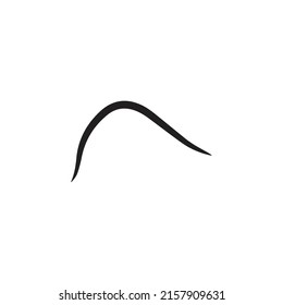 Simple arrow symbol isolated on white background