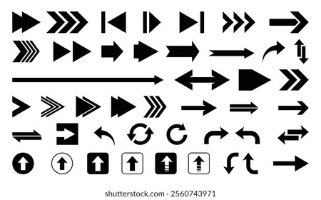 Simple Arrow Vector Art, Icons Set And Modern Simple Arrows Play Button