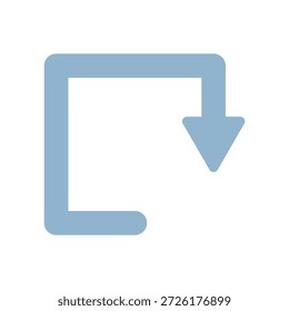Simple arrow vector icon illustration