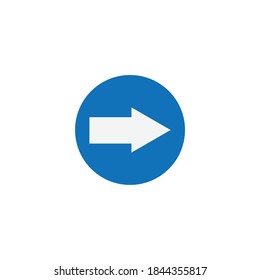 Einfache Pfeile, Wegweiser-Symbol einzeln auf weißem Hintergrund EPS Vektor