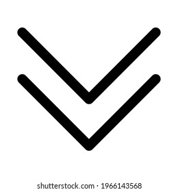 Simple arrows icon set. Line arrows