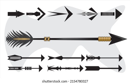 	
Simple Arrows set. icon collection. Set different arrows or web design. flat style isolated on white background - stock vector.