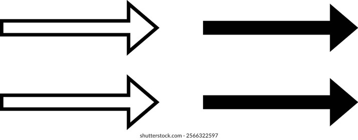 Simple arrows transmit sharing icon set. Depicting data exchange pointing in both directions vector collection isolated on transparent background. download and upload buttons for mobile and web apps