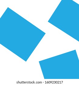 the simple art background of blue and white flat
