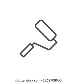 simple art icon in black color
