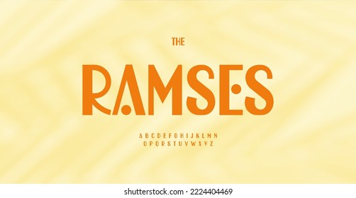 Simple Art Nouveau font for modern minimalism headline and monogram. Vector typographic design